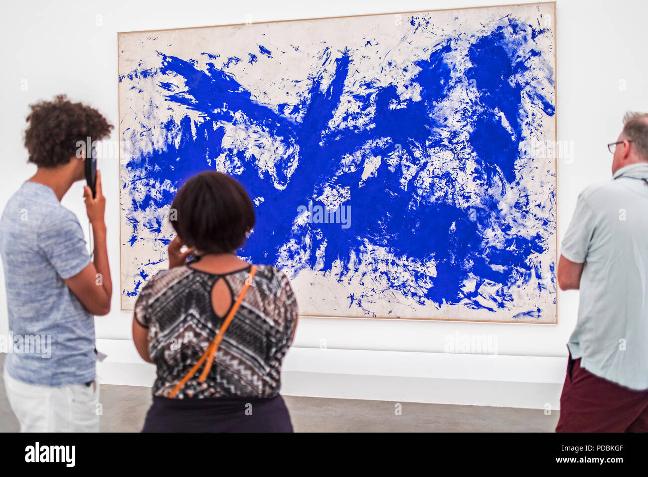 `Large blue anthropometry´ by Yves Klein, museum collection, Guggenheim